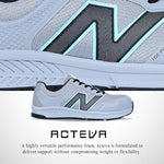 New Balance Women's Aluminum Toe Evolve Industrial Shoe, Grey/Beach, 10.5