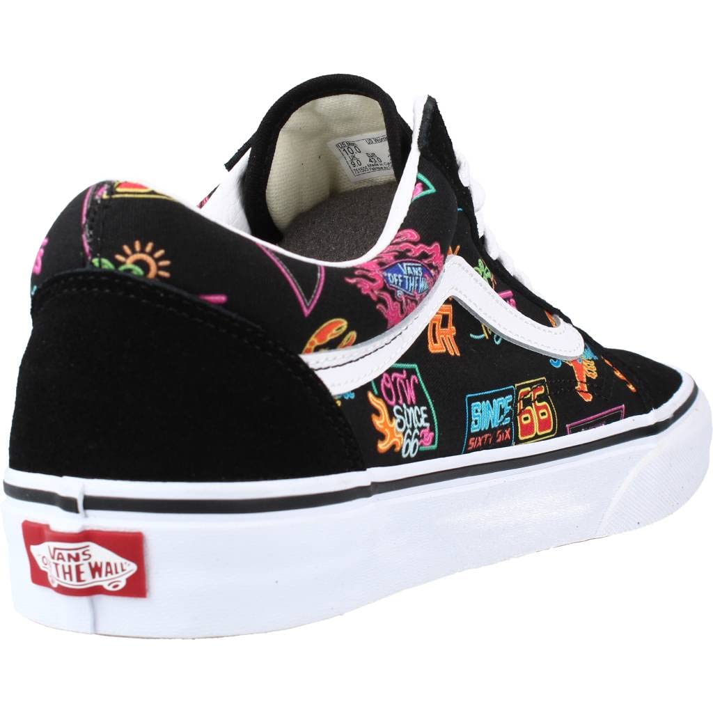 M Skate Old Skool (B0K) (VANS Market) Black/NEON Size Men : 5.5