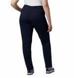 Columbia Women's Anytime Casual Pull On Pant, Dark Nocturnal, 1X Plus