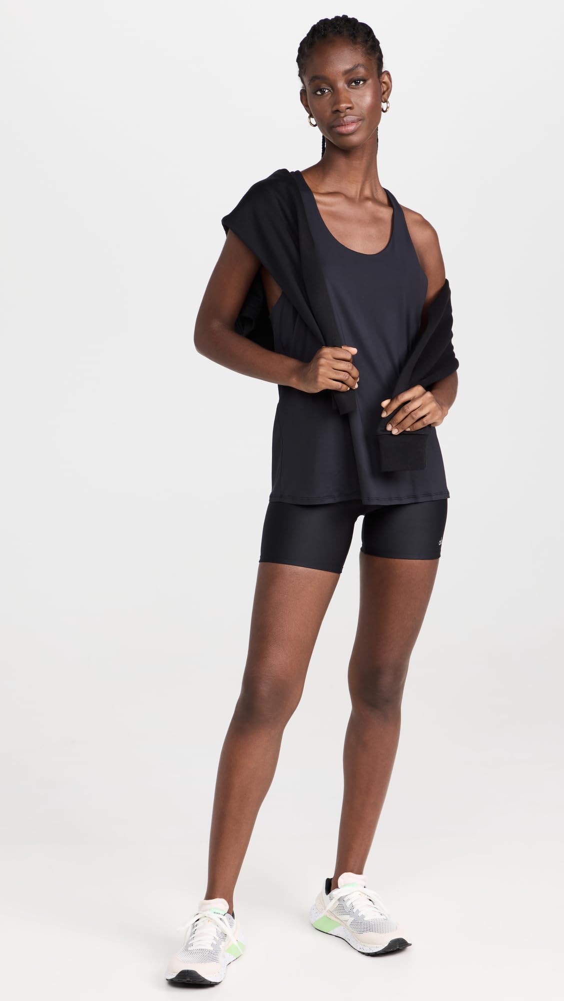 Alo Yoga Women's Don't Get It Twisted Tank, Black, L