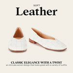 Frye Women's Claire Flat, White - 9.5M