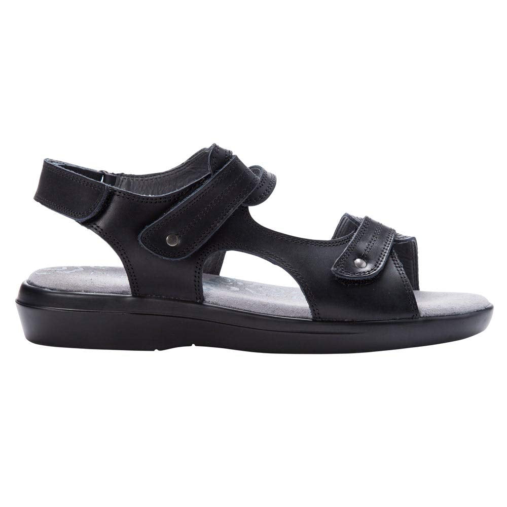Propet Marina Women's Adjustable Strap Sandal Black - 9.5 Narrow