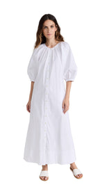 STAUD Women's Vincent Dress X-Small White