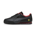 PUMA Mens Ferrari Roma Via Sneaker, Mens Black-Flat Dark Gray, 14
