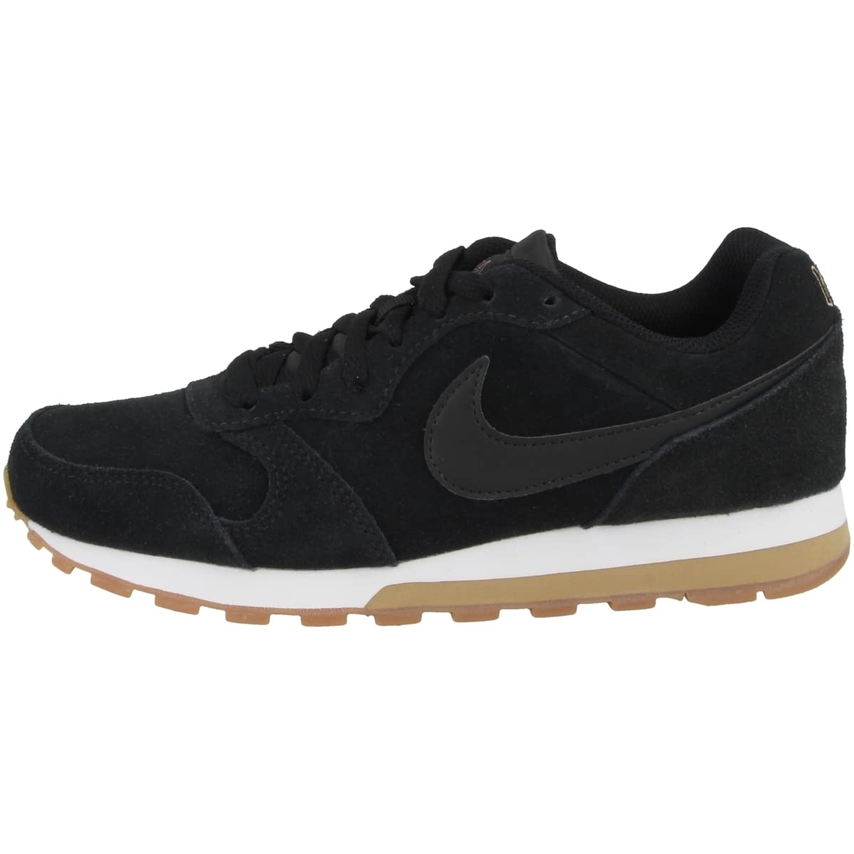 Nike Women's Mid Runner 2 SE Black/Black/Rose Gold/Gum Light Brown 7 B US