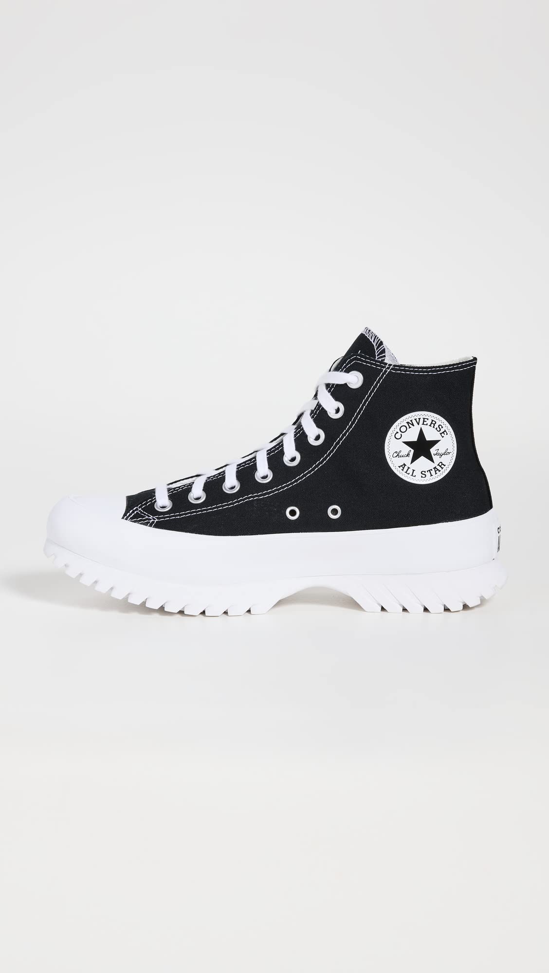 Converse Chuck Taylor All Star Lugged 2.0 Unisex, Black/Egret/White, 6.5 US Women/4.5 US Men