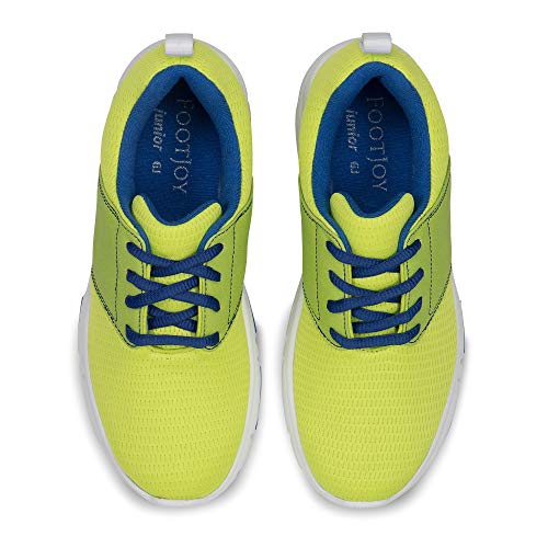 FootJoy Girls Enjoy Junior-Previous Season Style Golf Shoes Green 5 M, Lime, US Big Kid