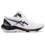 ASICS Men's Netburner Ballistic FlyteFoam Mid Top 3 Volleyball Shoes, 7, White/Black