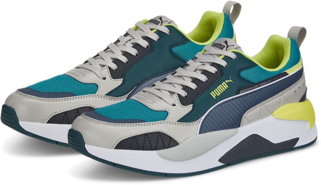 PUMA X-Ray 2 Square Gray Violet/Evening Sky/Deep Aqua/Varsity Green/Light Lime 10 D (M)