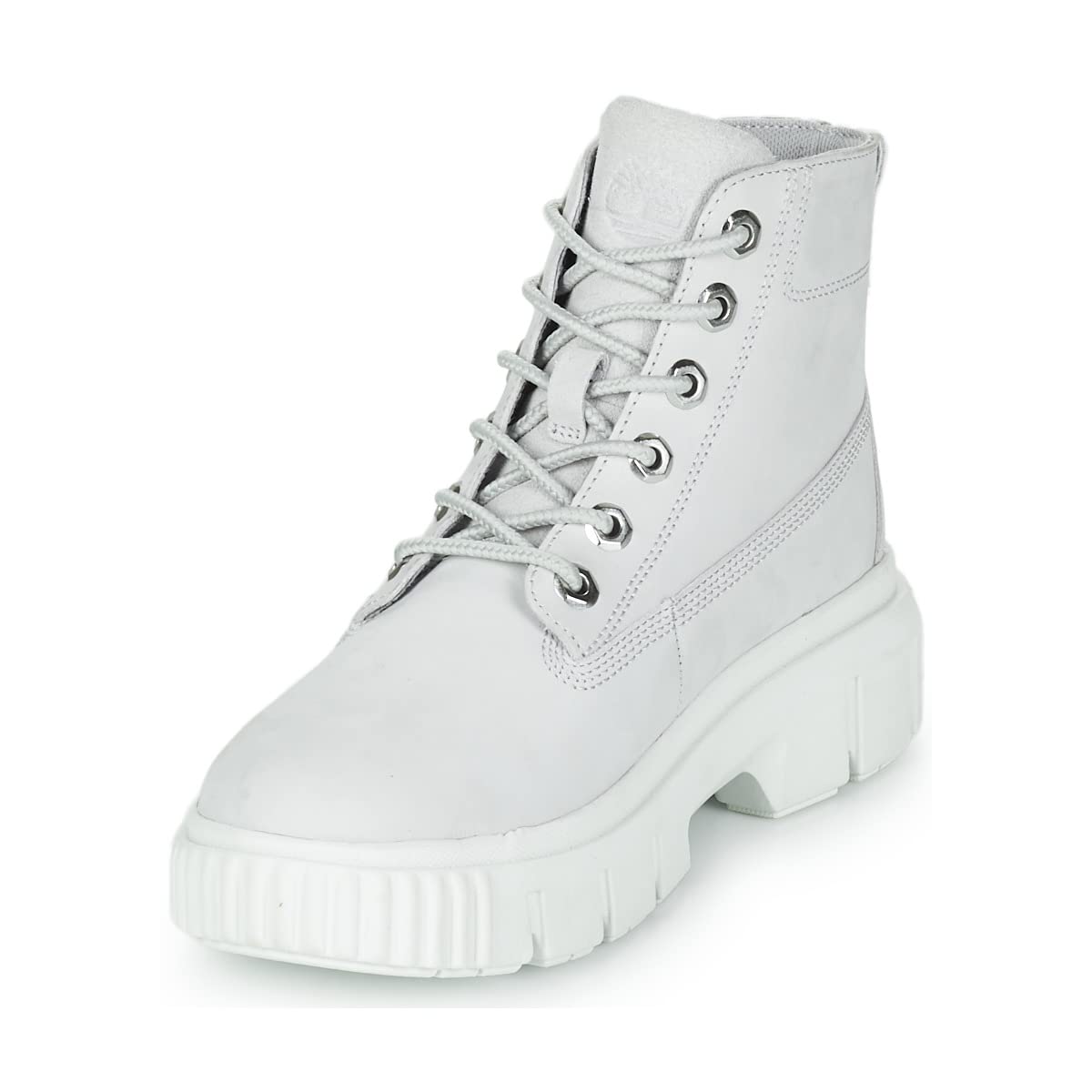 Timberland Women's Greyfield Leather Boot, Gray Violet, 8.5 Wide