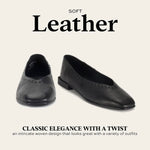 Frye Women's Claire Flat, Black - 7.5M