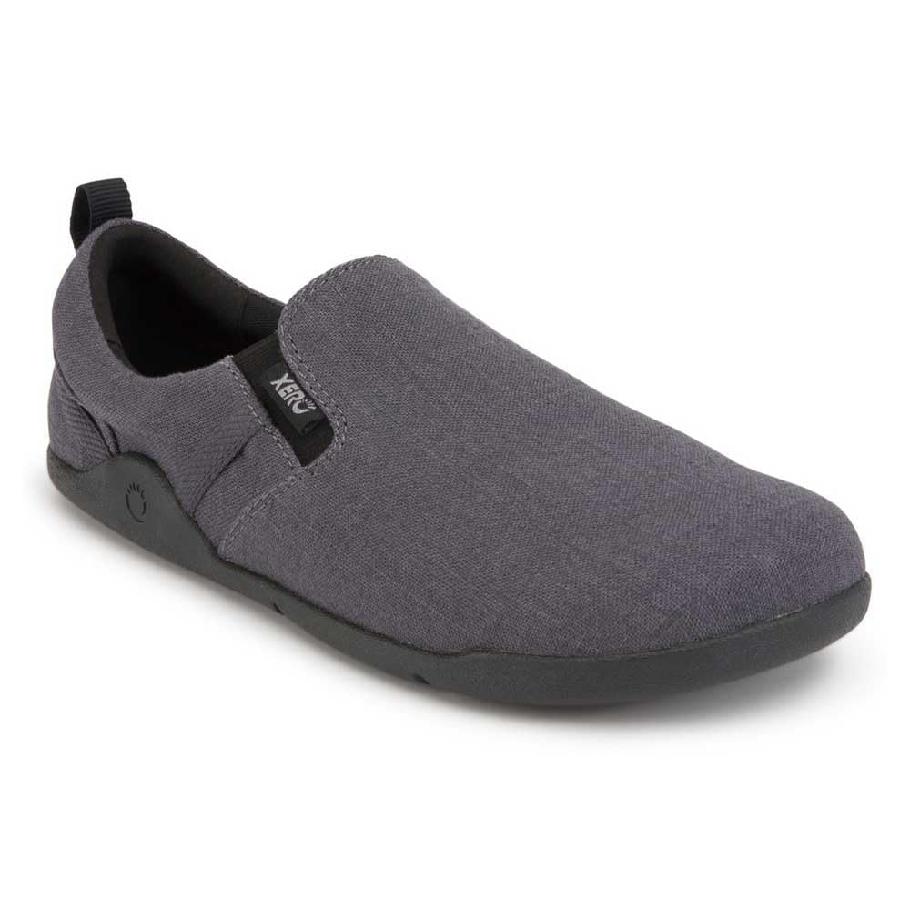 Xero Shoes Men's Aptos Hemp Canvas Barefoot Slip-Ons, Asphalt, 12.5