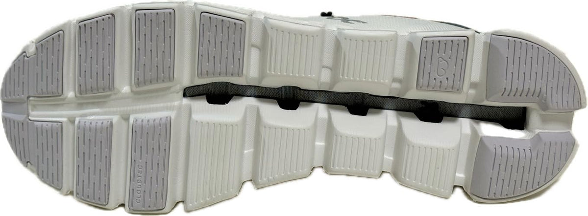 On Men's Cloud 5 Coast Sneakers, Ivory | Ink, Red, White, 10 Medium US