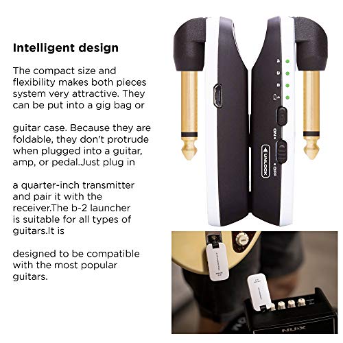 NUX B – 2 WH Guitar/Bass Wireless System for Guitar/Bass Wireless