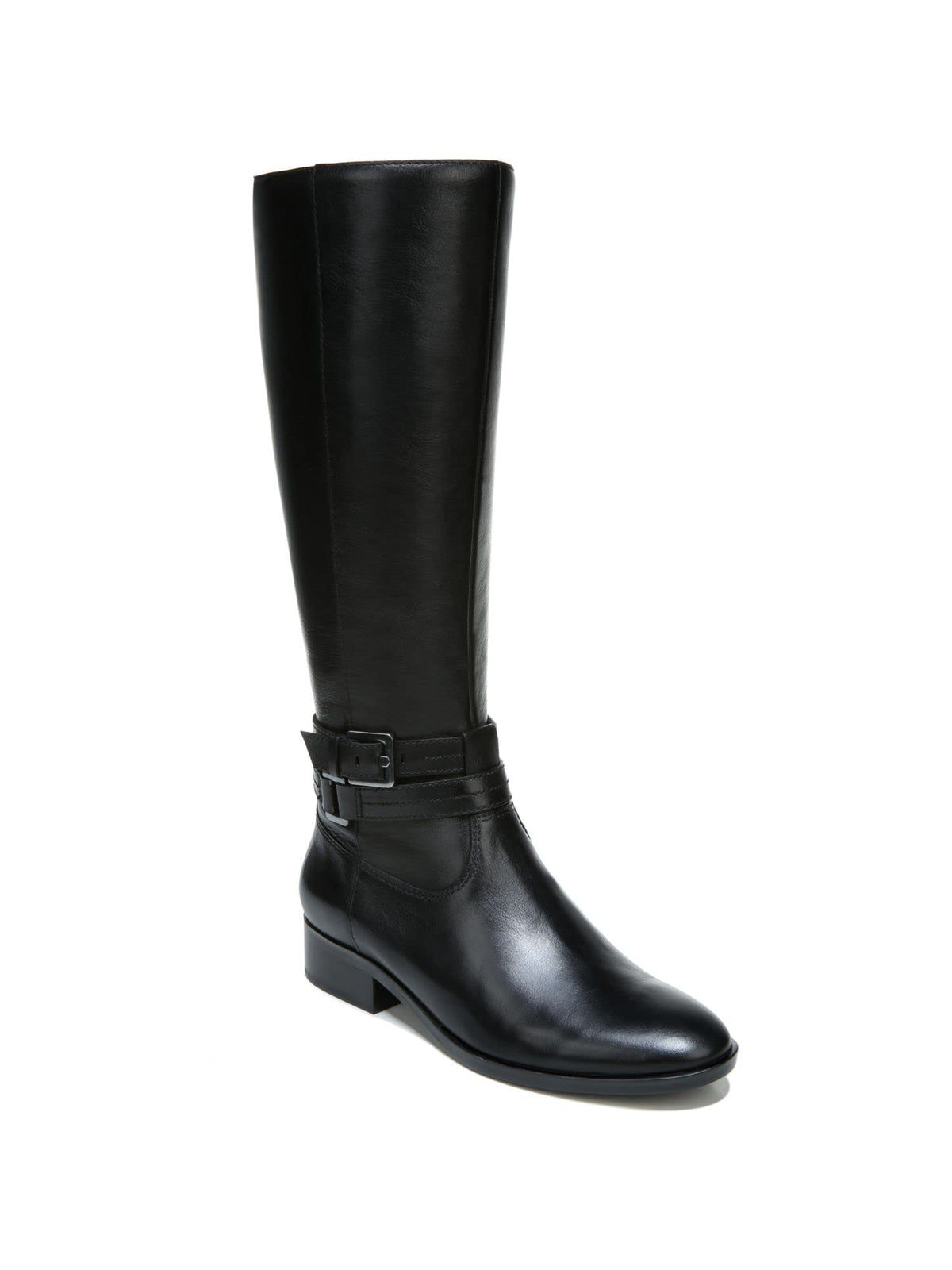 Naturalizer Reid Wide Shaft Black Leather 6.5 M (B)