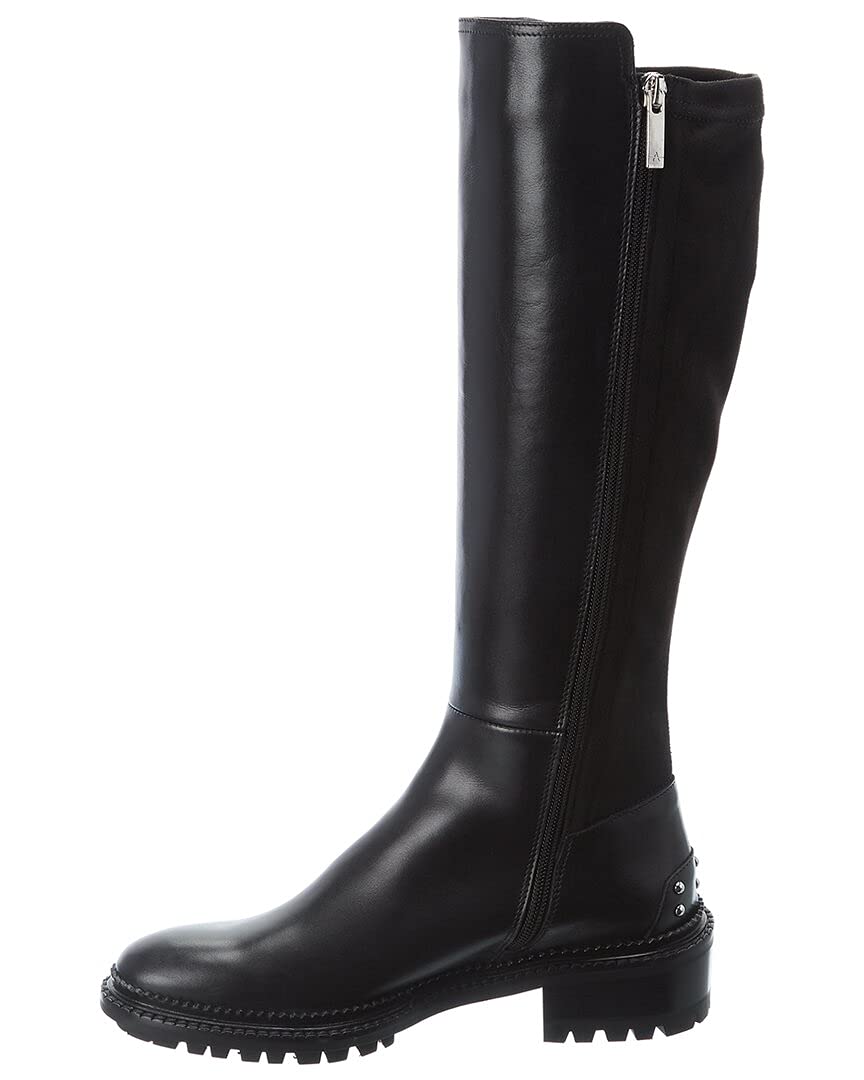 Aquatalia Omara Black Calf/Stretch 6.5 B (M)