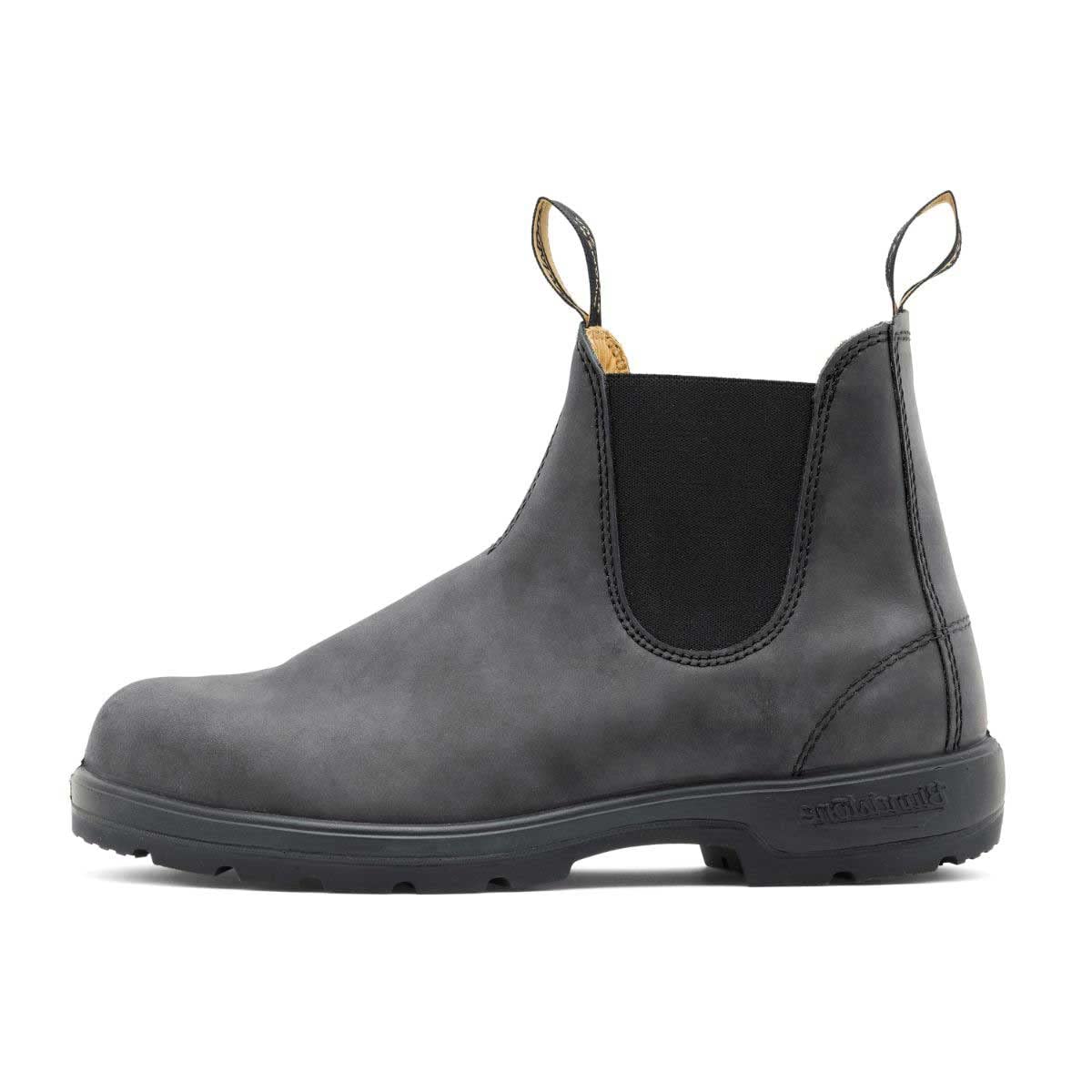 Blundstone Unisex Classic Series Chelsea Boot for Men and Women with Shock Absorption and Premium Water Resistant Leather 4.5 US Men / 6.5 US Women / 3.5 AU Rustic Black