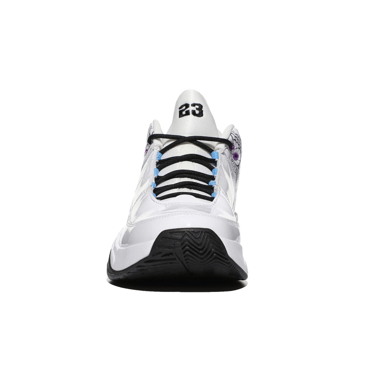 Jordan Girl's Max Aura 3 DIY (Big Kid) White/Black/Hyper Violet/University Blue 5 Big Kid M