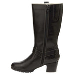 Jambu New Women's Autumn Wide Calf Boot Black 8.5
