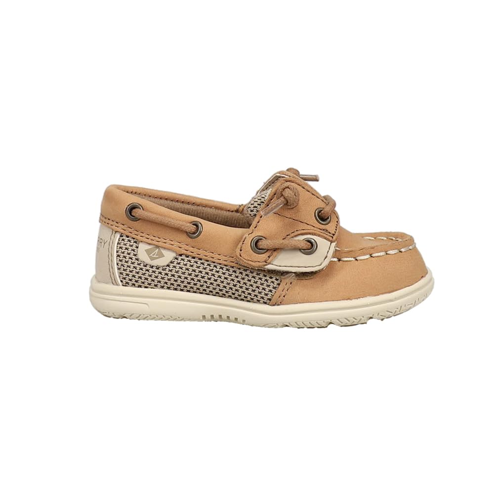 Sperry Kids Footwear SHORESIDER JR Crib Shoe, Linen/Oat, 5 US Unisex Little Kid