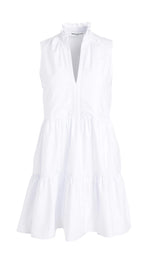 Amanda Uprichard Women's Sleeveless Saffron Dress, White, M