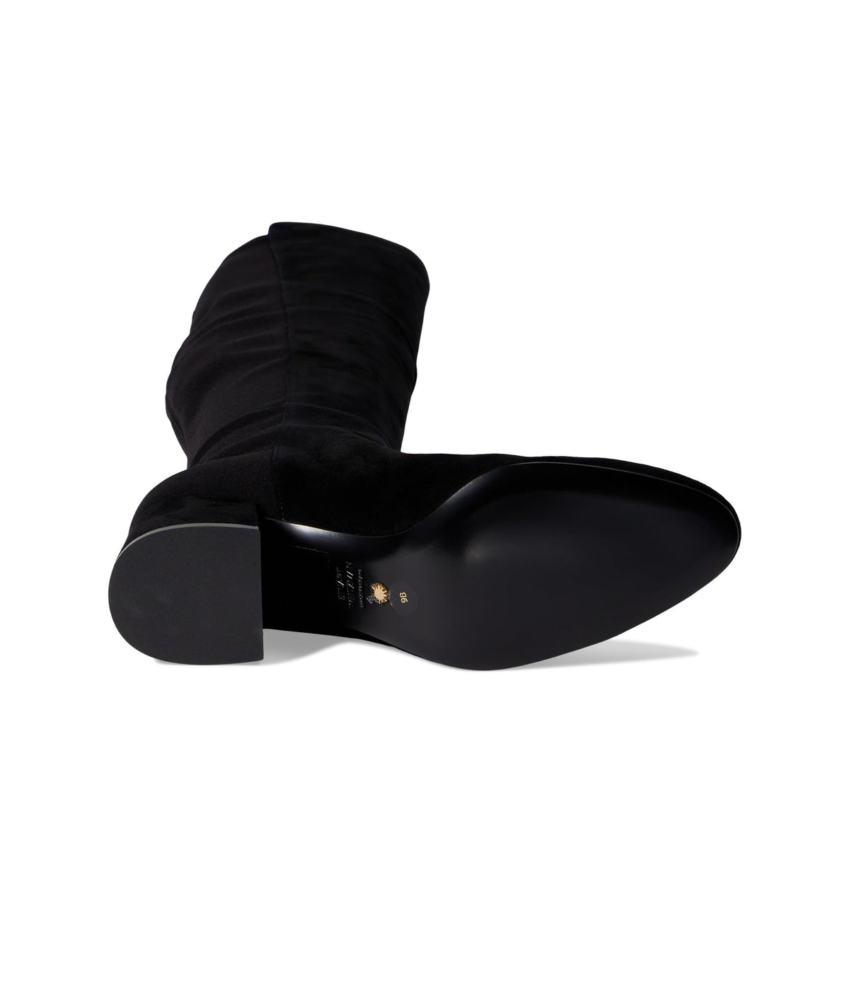 Stuart Weitzman 5050 Flareblock Boot Black 2 6 B