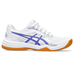 ASICS Women's Upcourt 5 Volleyball Shoes, 11.5, White/Blue Violet