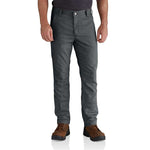 Carhartt Men's Rugged Flex Straight Fit Canvas 5-Pocket Tapered Work Pant, Shadow, 32W X 34L