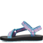 Teva Girls Original Universal Tie-Dye Sandal, Sorbet Cotton Candy, 4 Little Kid
