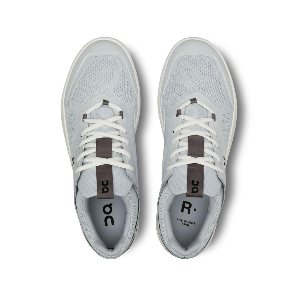 On Men's The Roger Spin Sneakers, Glacier/Asphalt, Blue, 11.5 Medium US
