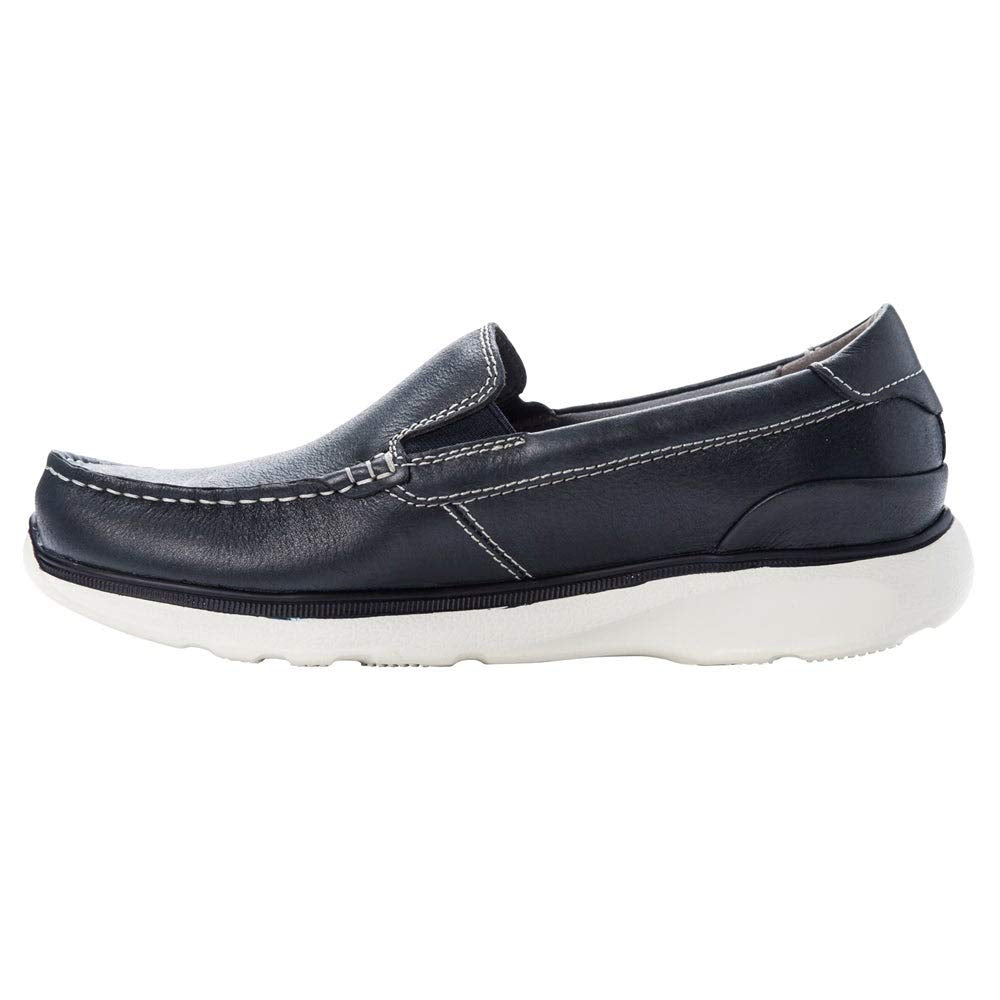 Propét Men's Otis Slip-on Shoe, Navy 10.5 Medium