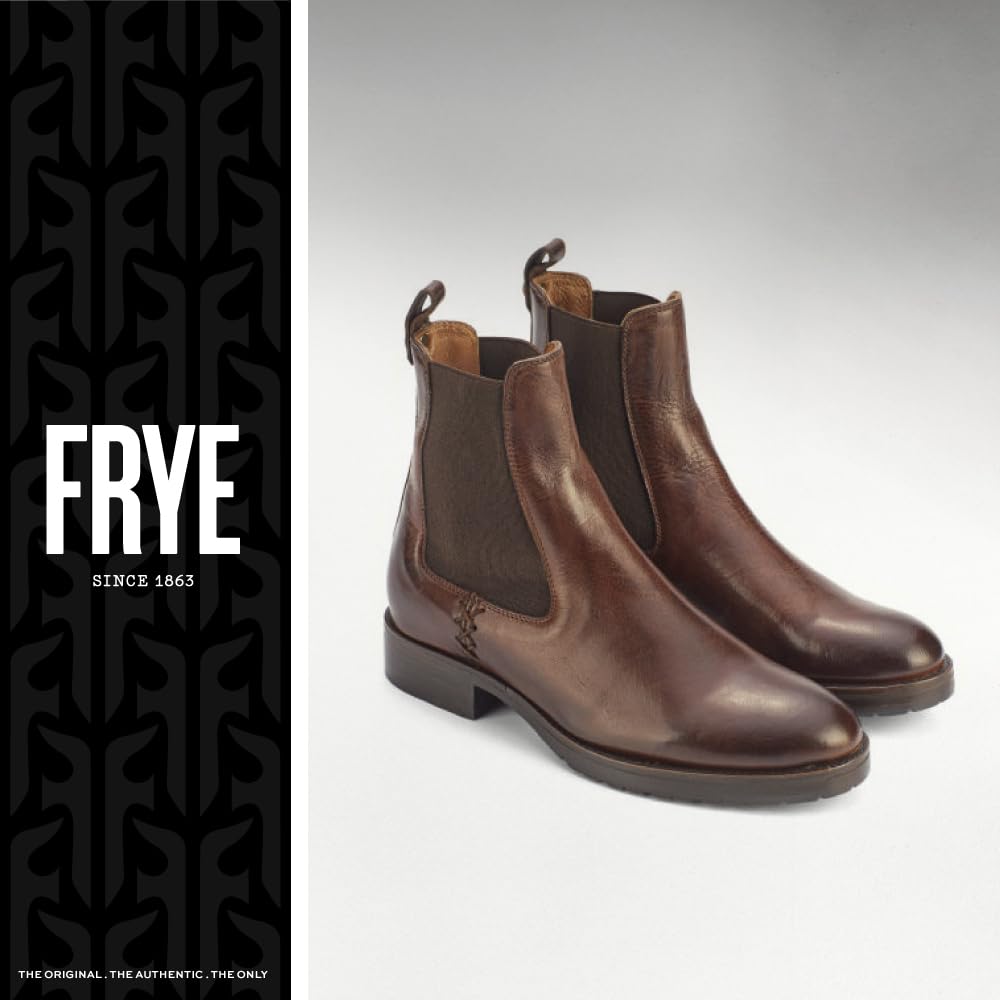 Frye Melissa Double Sole Chelsea Boots for Women - Rugged and Comfortable Leather Lined Slip On Classics with Leather Outsole and Antique Metal Hardware, Black - 11 M