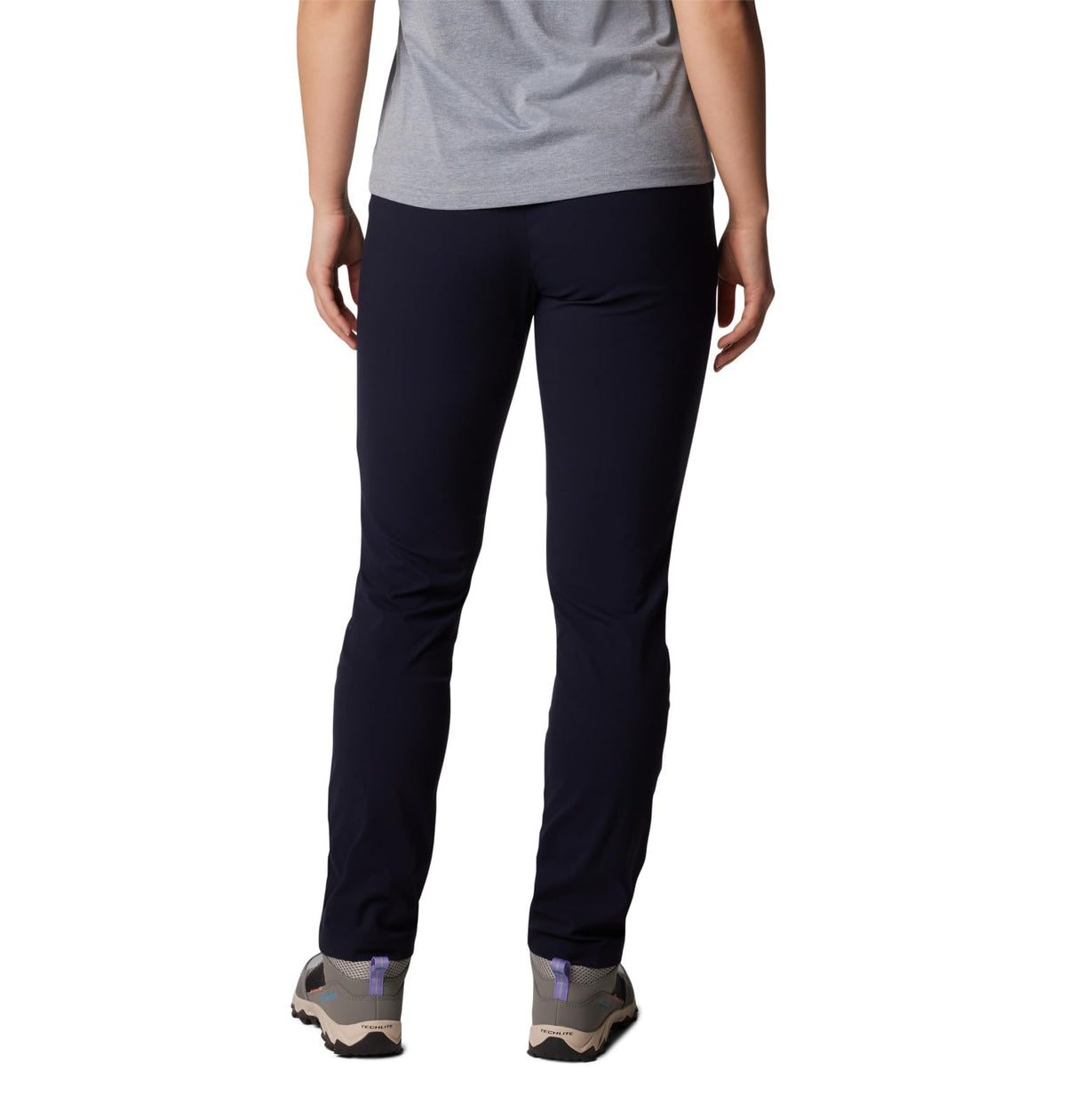 Columbia Women's Anytime Casual Pull On Pant, Dark Nocturnal, 1X Plus