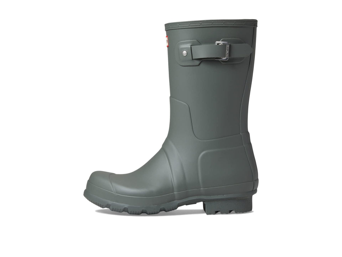 Hunter Original Short Rain Boots for Men - Vulcanized Natural Rubber Construction, Nylon Lining, and Comfy Boots Urban Grey 13 M