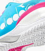 Diadora Women's Blushield Torneo All Ground Tennis Shoe (Sky Blue/White, 10)