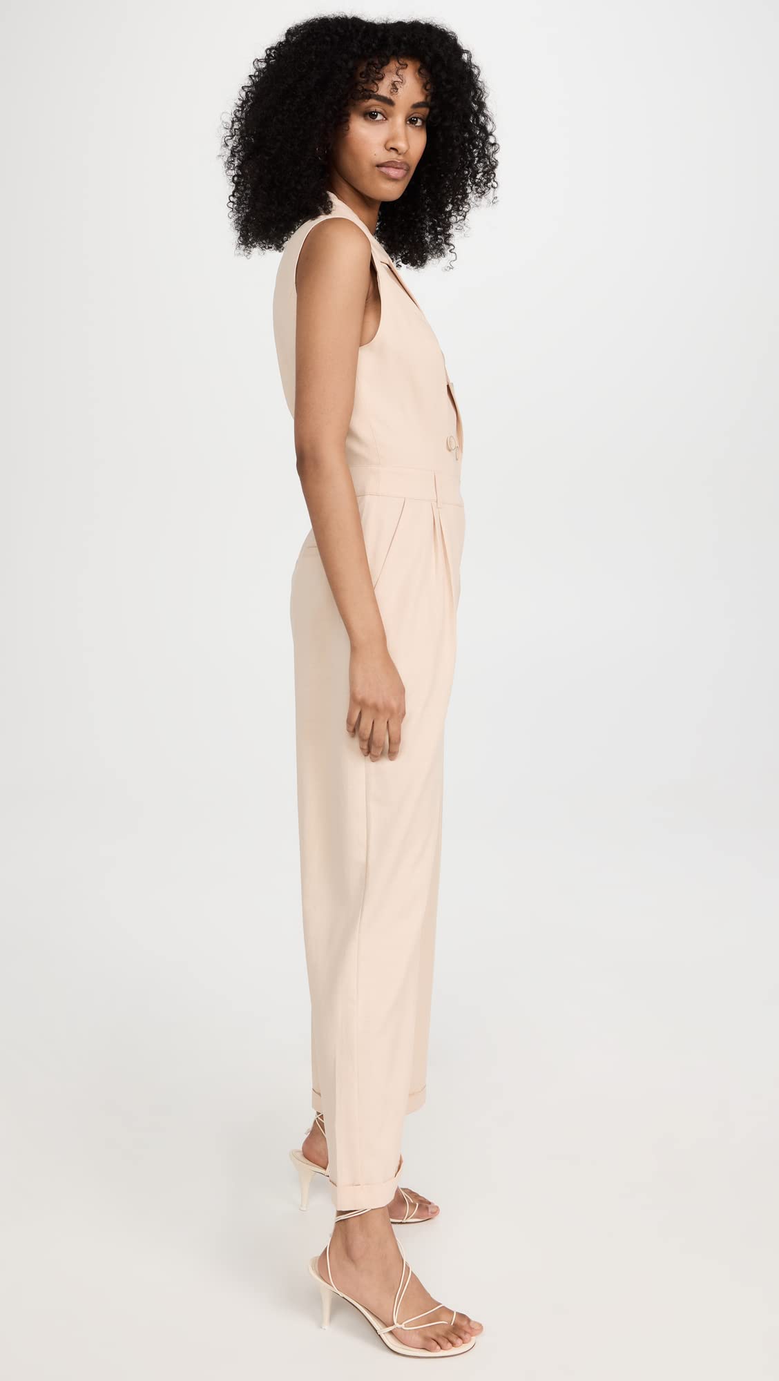 PAIGE Women's Arcana Jumpsuit, Ecru, Off White, 6