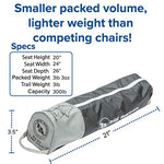 Big Agnes Inc Unisex's Agnes Big Six Camp Chair, Asphalt/Gray Furniture, One Size, FBSCCAG19