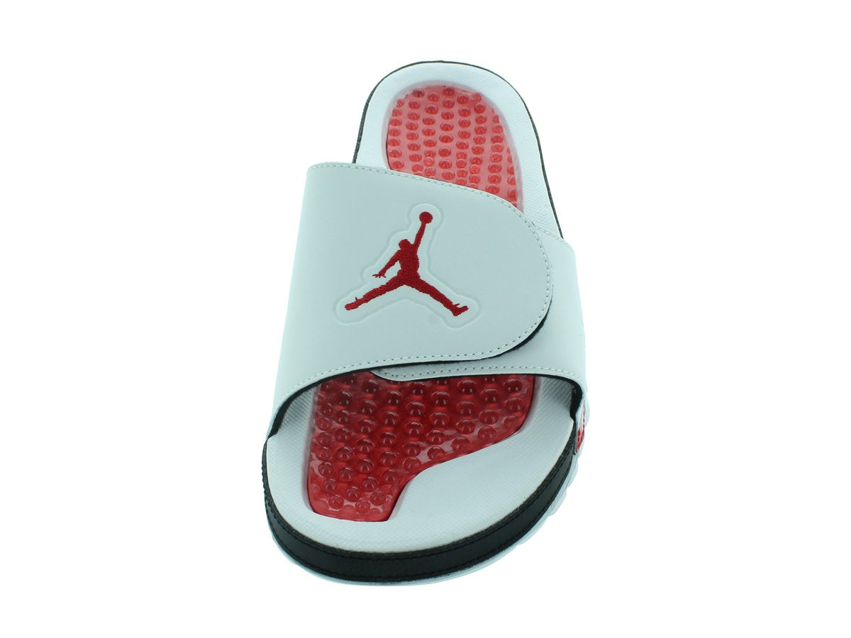 Jordan Hydro V Retro White/Fire Red-Black, 9