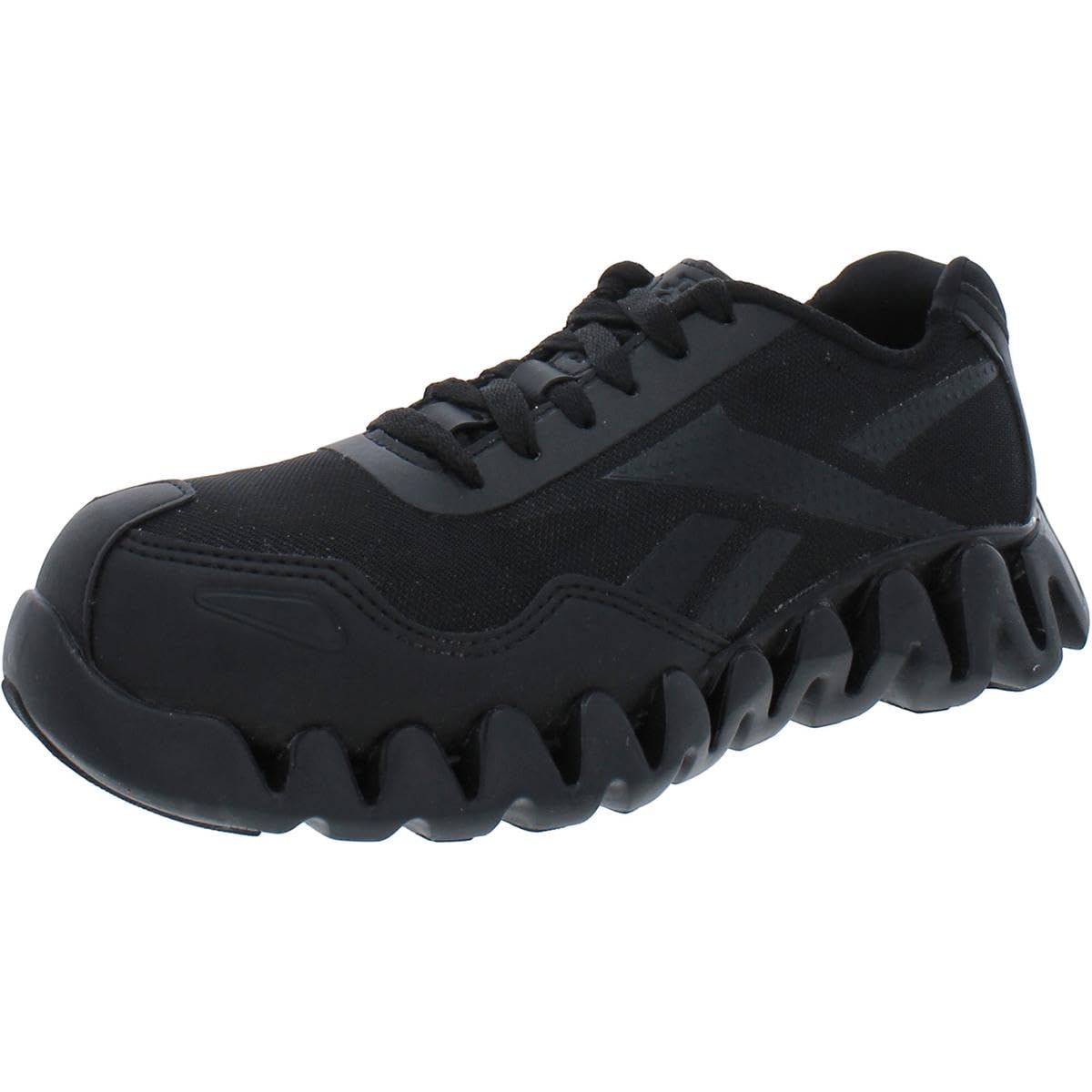 Reebok Work Women's RB319 Zig Pulse Work Construction Shoe Black Safety, 6 Wide