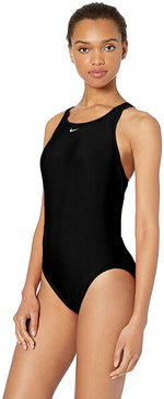 Nike womens Fast Back One Piece Swimsuit 30 Black