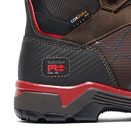 Timberland PRO Men's Payload 6 Inch Steel Safety Toe Industrial Work Boot, Brown/Red, 8W