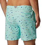 Columbia Men's Super Slack Tide Hybrid Water Short, Gulf Stream Boozy Bobbers, Small