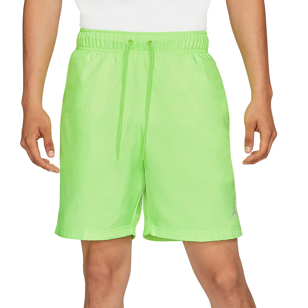 Jordan Jumpman Air Men's Poolside Printed Mesh Shorts CZ4751-358 (Ghost Green), Large