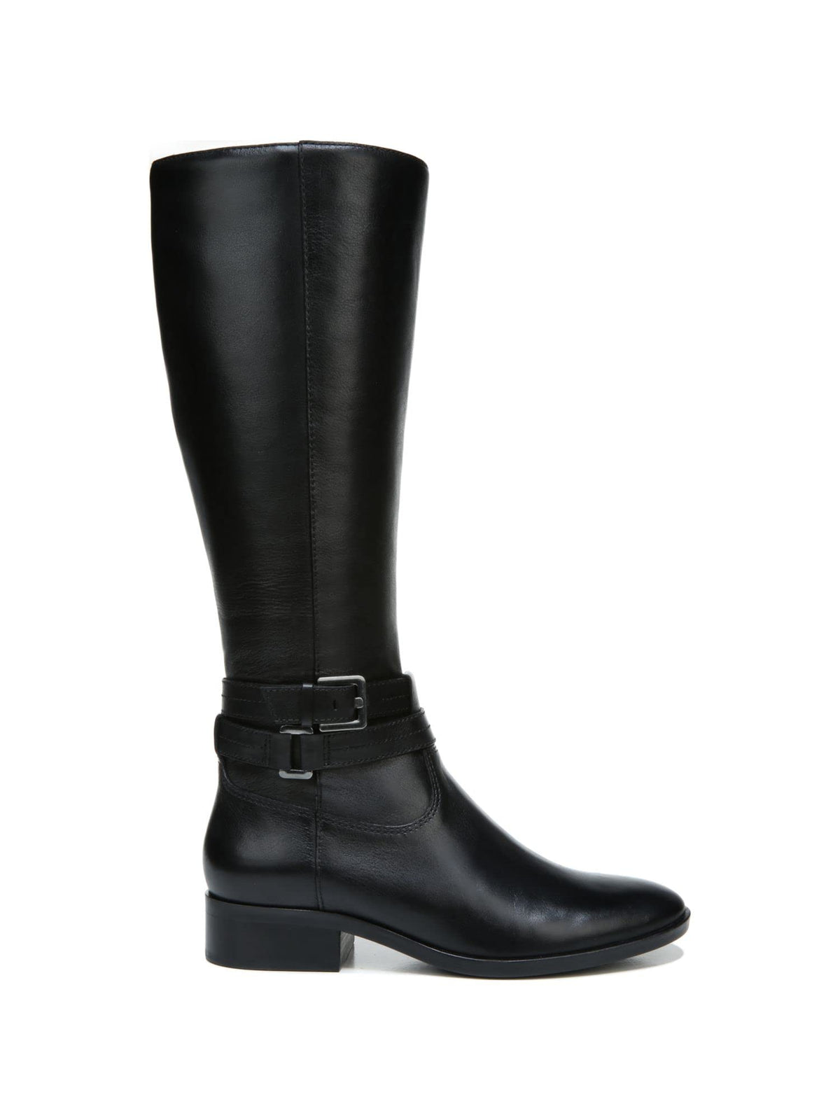 Naturalizer Reid Wide Shaft Black Leather 6.5 M (B)