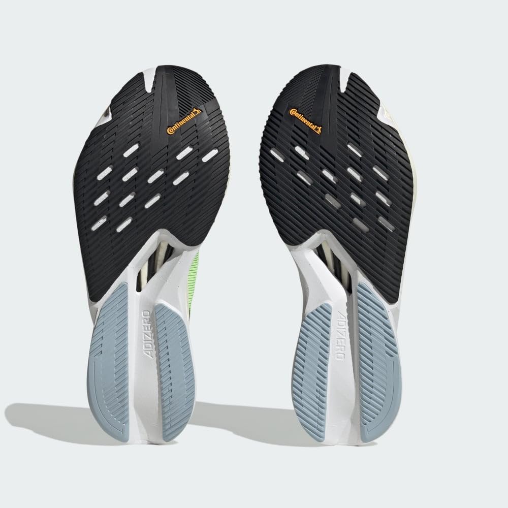 adidas Adizero Boston 12 Footwear White/Core Black/Lucid Lemon 13 D (M)