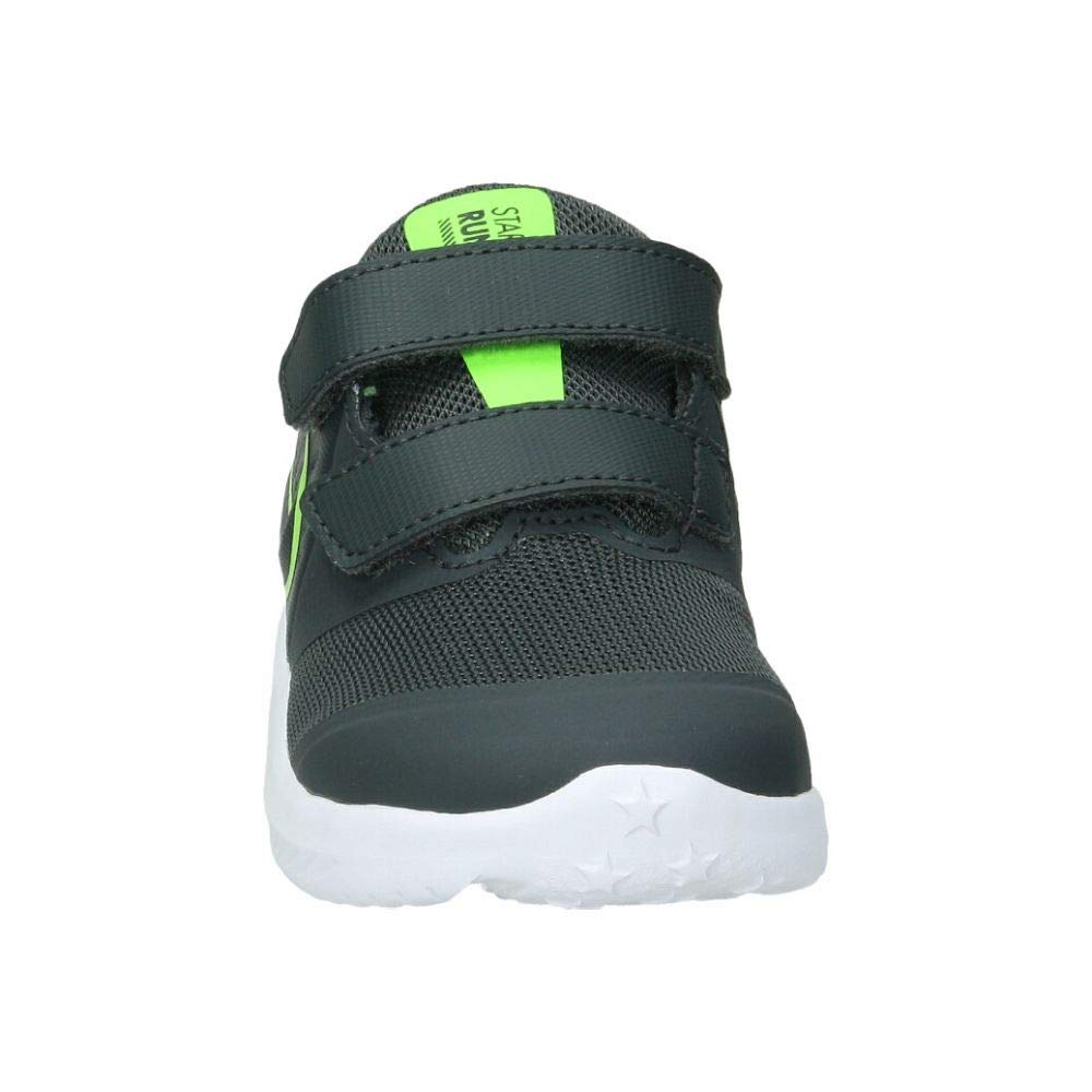 Nike Baby Boys Star Runner 2 (TDV) Sneaker, Anthracite/Electric Green-White, 9 Infant
