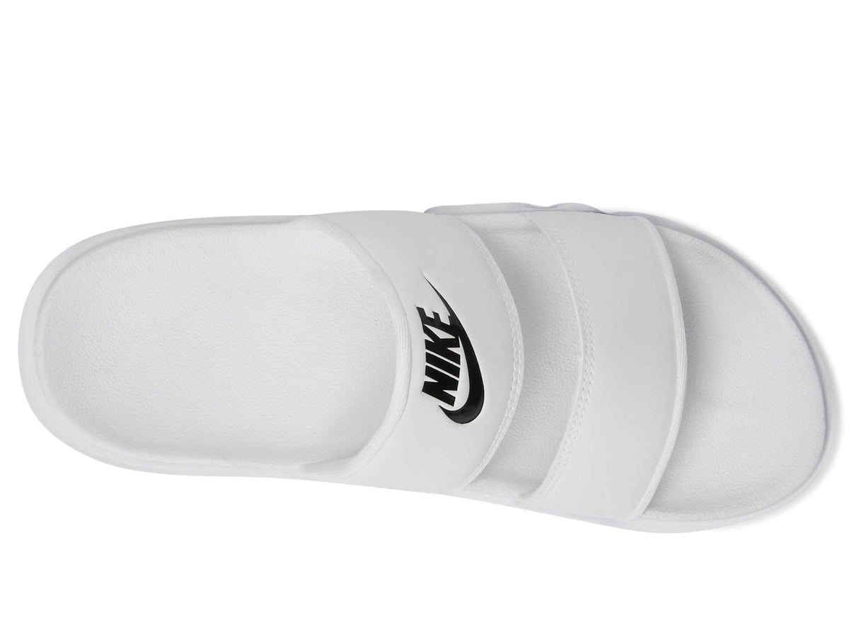 Nike Women's Offcourt Duo Slide Sandal, White/Black/White, 10