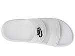 Nike Women's Offcourt Duo Slide Sandal, White/Black/White, 10