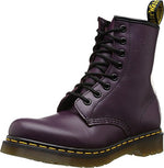 Dr. Martens Women's 1460 Smooth Leather 8 Eye Boot, Purple, 10