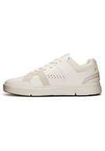 On Men's The Roger Clubhouse Sneakers, White | Sand, 10 Medium US